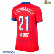 Paris Saint-Germain Lucas Hernandez #21 Tredjedrakt Dame 2025-26 Kortermet